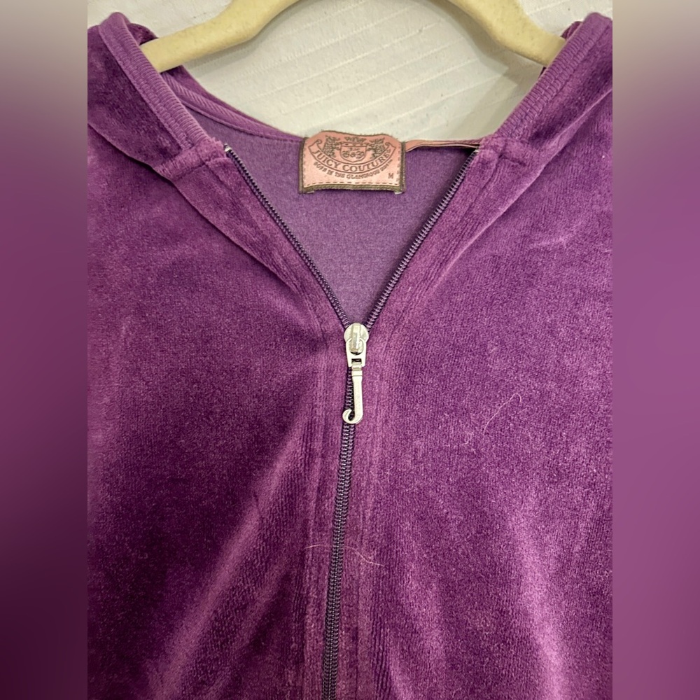 Juicy Couture Velour Zip-Up Hoodie - Size M - Picture 4 of 4